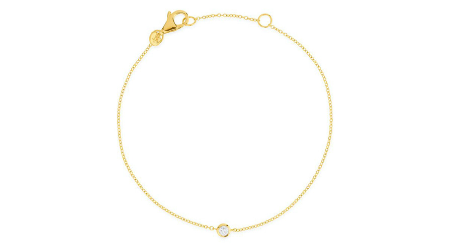 Armband i guld med en diamant från sophie by sophie